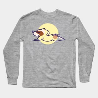 Cute Racoon Animal Yoga #3 Round Edition Long Sleeve T-Shirt